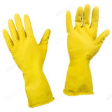 Перчатки латексные хозяйственные DGL018P р-р L желтые