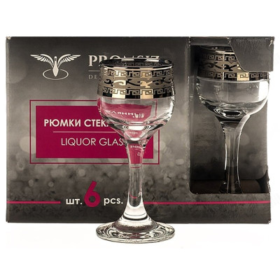Рюмка набор 6 шт Версаль 55мл GE08-164/S