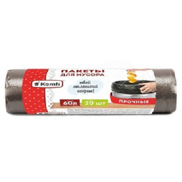 Мешки для мусора ПВД PM620BL 60л (20шт)