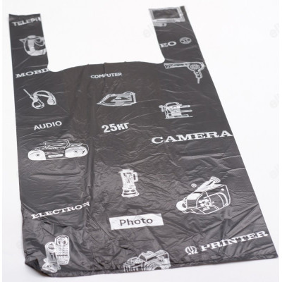 Пакет Электрон маленьний 30*14*54 черный/ОТДЕЛ