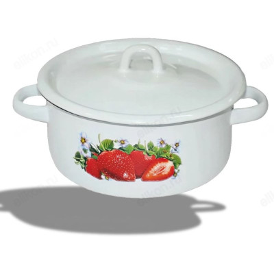 Кастрюля эмаль 2,0л С1610*59 Клубника (С161059) 44578