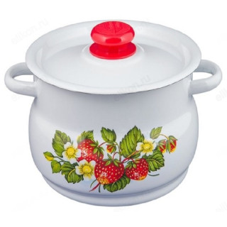 Кастрюля эмаль 5,5л С2517.13 грушевидная