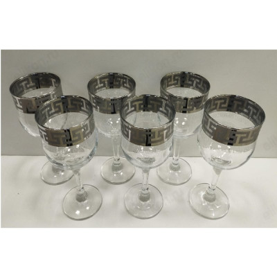 Бокал набор 6шт Греческий узор 240мл SE03-163/S/Z/6-2