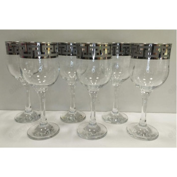 Бокал набор 6шт Греческий узор 240мл SE03-163/S/Z/6