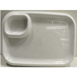 Блюдо для шашлыка с соусницей Т0506 мраморное