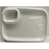 Блюдо для шашлыка с соусницей Т0506 мраморное Блюдо для шашлыка с соусницей Т0506 мраморное