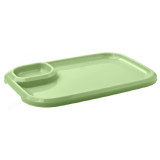 Блюдо для шашлыка с соусницей Т0528 оливковое