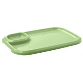 Блюдо для шашлыка с соусницей Т0528 оливковое Блюдо для шашлыка с соусницей Т0528 оливковое