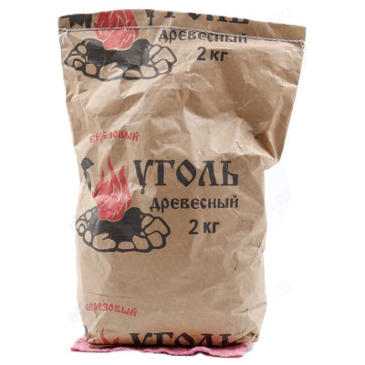 Уголь древесный березовый 2кг УДБ-2