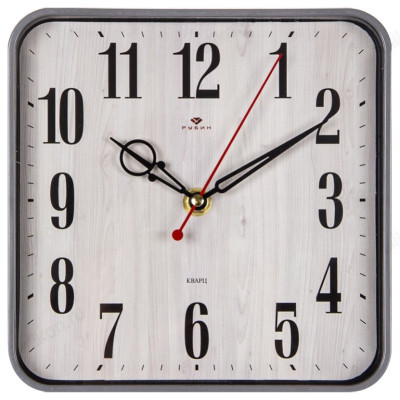 Часы настенные Рубин СН 1918-003 "Эко" серый