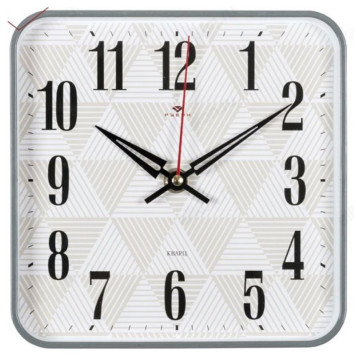Часы настенные Рубин СН 1918-109 " Геометрия" серый