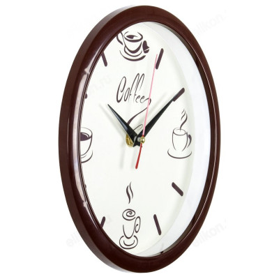 Часы настенные СН 2222-275 "Coffee" коричневый-1