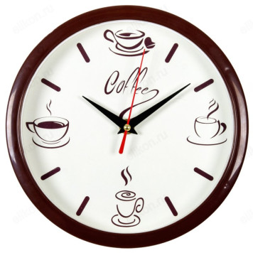 Часы настенные СН 2222-275 "Coffee" коричневый
