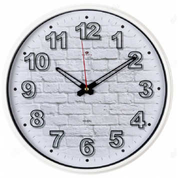 Часы настенные Рубин 2940-110 Кирпичи белый