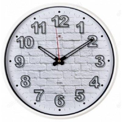 Часы настенные Рубин 2940-110 Кирпичи белый