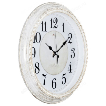 Часы настенные Рубин СН 2950-107 " Классика" белый с золотом-1