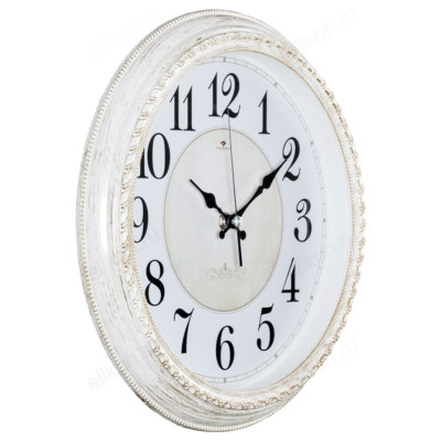 Часы настенные Рубин СН 2950-107 " Классика" белый с золотом-1