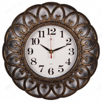 Часы настенные Рубин 3016-007 Классика черн.бронза