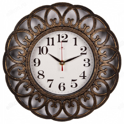 Часы настенные Рубин 3016-007 Классика черн.бронза