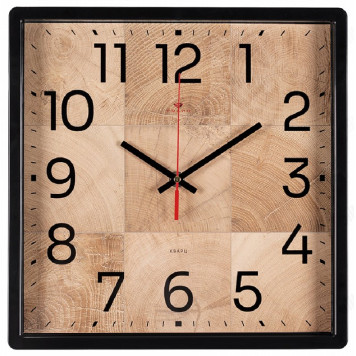 Часы настенные Рубин 3028-012 Фактура черный