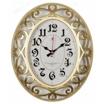 Часы настенные Рубин СН 3126-002 " Классика" золотой