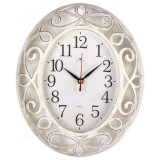 Часы настенные Рубин СН 3126-007 " Классика" белый с золот.