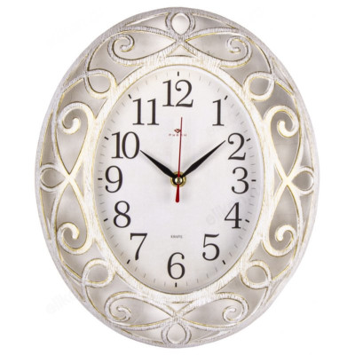 Часы настенные Рубин СН 3126-007 " Классика" белый с золот.