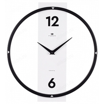 Часы настенные Рубин СН 3330-001 "Time" черн/бел.