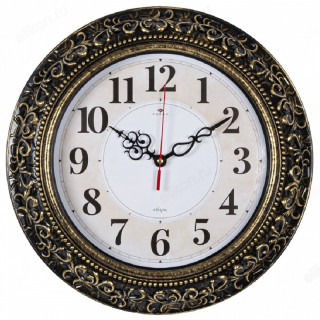 Часы настенные Рубин 3524-007 Классика черн/золото