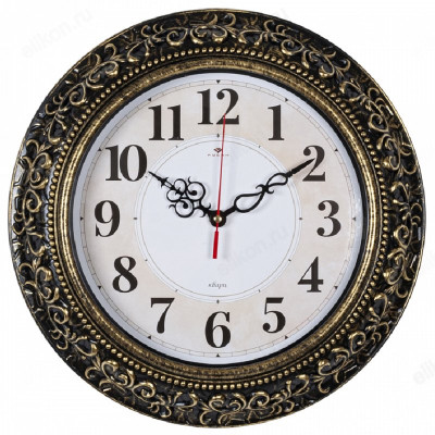 Часы настенные Рубин 3524-007 Классика черн/золото