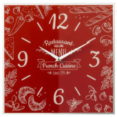 Часы настенные Рубин 3537-004 Французская кухня стекло