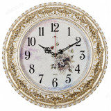 Часы настенные Рубин 3825-003 Полевые цветы бел/золто