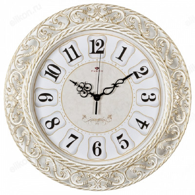 Часы настенные Рубин 4051-106 Классика бел/золото