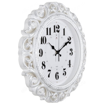 Часы настенные Рубин СН 4126-004 " Классика" бел/серебр.-1