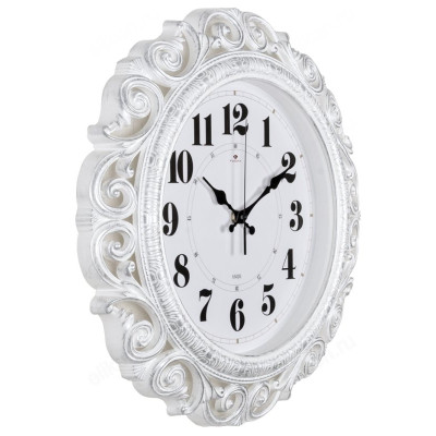 Часы настенные Рубин СН 4126-004 " Классика" бел/серебр.-1