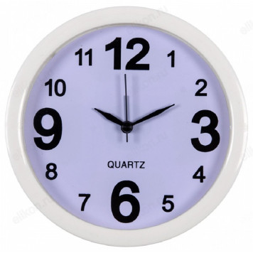 Будильник Рубин B4-001 Классика 15см белый