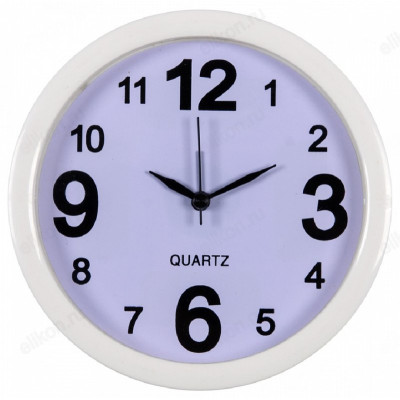 Будильник Рубин B4-001 Классика 15см белый