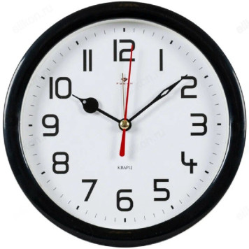 Будильник Рубин B4-003 Классика 15см черный