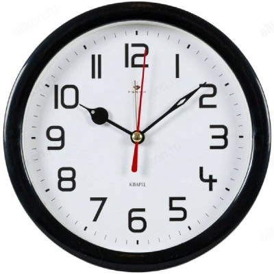 Будильник Рубин B4-003 Классика 15см черный