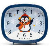 Будильник Рубин B5-016 Пингвин синий