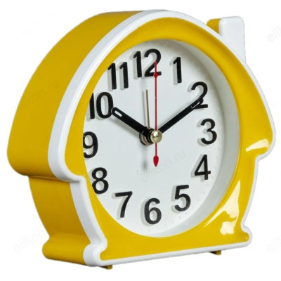 Будильник Рубин В6-003 Классика кварц желт/бел-1