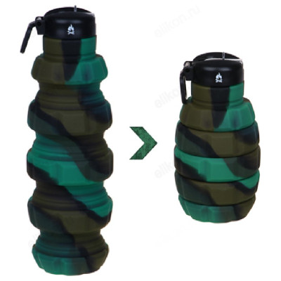 Бутылка туристическая складная РУССО ТУРИСТО 500мл 123-042