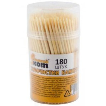 Зубочистки бамбук Рыжий кот ТР-180 180шт 003913