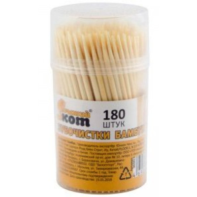 Зубочистки бамбук Рыжий кот ТР-180 180шт 003913