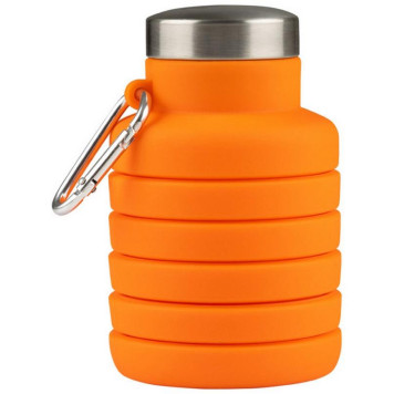Бутылка складная силиконовая с карабином LEONORD LEO-01 РЫЖИЙ КОТ 004748-2