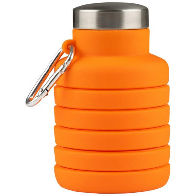 Бутылка складная силиконовая с карабином LEONORD LEO-01 РЫЖИЙ КОТ 004748-2