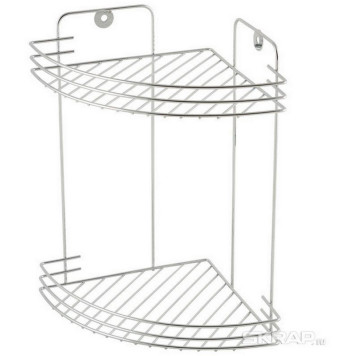 Полка угловая двухъярусная W2672С-2 РЫЖИЙ КОТ 005393-1