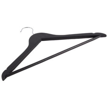 Набор вешалок деревянных с перекладиной цвет черный (3шт) РЫЖИЙ КОТ 007768-3