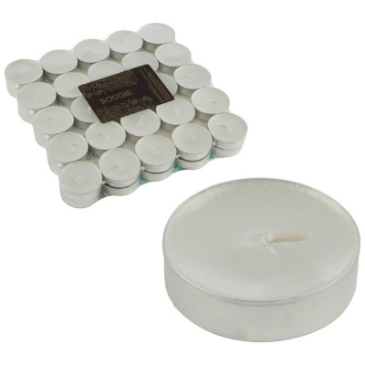 Свечи чайные Basic 50шт РЫЖИЙ КОТ 007884