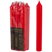 Свечи столовые Simple 6шт красные РЫЖИЙ КОТ 007886